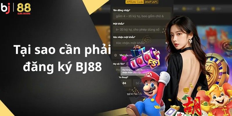 Đăng ký tài khoản là điều kiện bắt buộc để chơi game, nhận thưởng và rút tiền