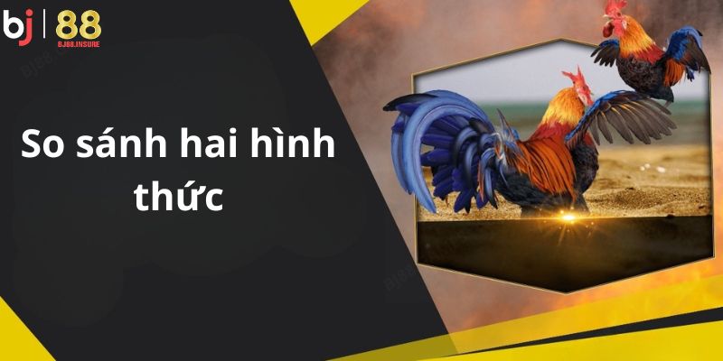 So sánh đá gà truyền thống và online